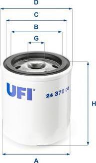 UFI 24.370.00 - Filtru combustibil aaoparts.ro