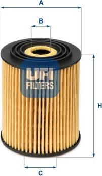 UFI 25.034.00 - Filtru ulei aaoparts.ro