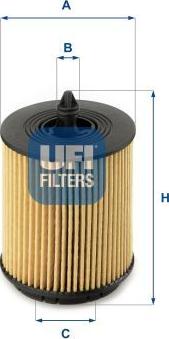 UFI 25.024.00 - Filtru ulei aaoparts.ro