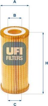 UFI 25.153.00 - Filtru ulei aaoparts.ro