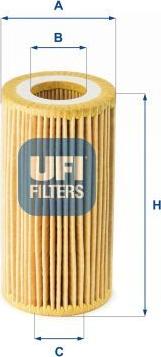 UFI 25.180.00 - Filtru ulei aaoparts.ro