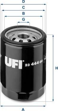 UFI 23.444.00 - Filtru ulei aaoparts.ro