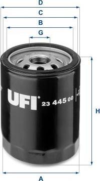 UFI 23.445.00 - Filtru ulei aaoparts.ro