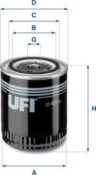 UFI 23.465.00 - Filtru ulei aaoparts.ro