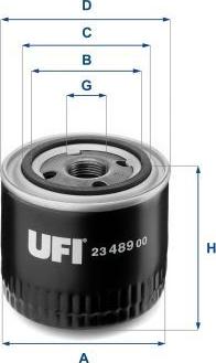 UFI 23.489.00 - Filtru ulei aaoparts.ro
