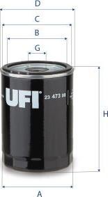 UFI 23.473.00 - Filtru ulei aaoparts.ro