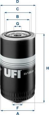 UFI 23.156.03 - Filtru ulei aaoparts.ro