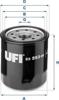 UFI 23.253.00 - Filtru ulei aaoparts.ro