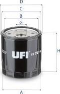 UFI 23.721.00 - Filtru ulei aaoparts.ro