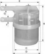 Uniflux Filters XB11 - Filtru combustibil aaoparts.ro