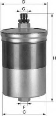 Uniflux Filters XB91 - Filtru combustibil aaoparts.ro
