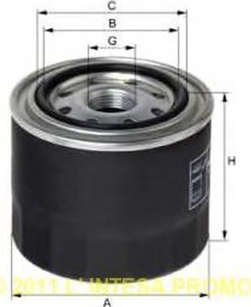 Uniflux Filters XO164 - Filtru ulei aaoparts.ro