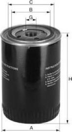 Uniflux Filters XO334 - Filtru ulei aaoparts.ro