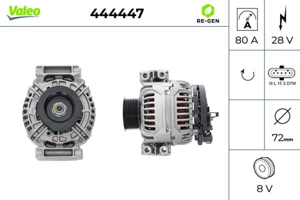 VALEO 444447 - Generator / Alternator aaoparts.ro