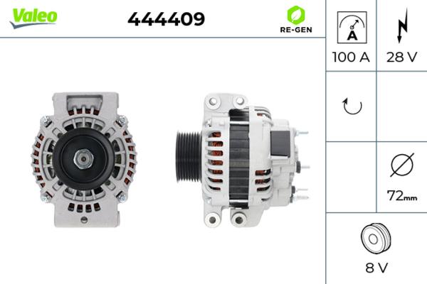 VALEO 444409 - Generator / Alternator aaoparts.ro