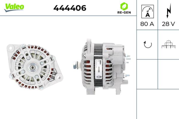 VALEO 444406 - Generator / Alternator aaoparts.ro