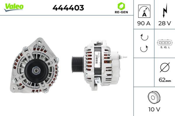 Valeo 444403 - Generator / Alternator aaoparts.ro