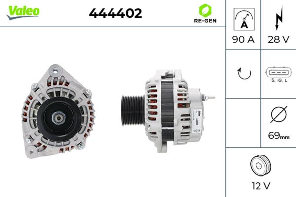 VALEO 444402 - Generator / Alternator aaoparts.ro