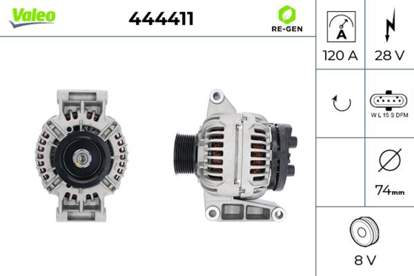 VALEO 444411 - Generator / Alternator aaoparts.ro
