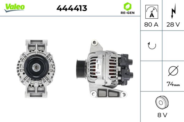 VALEO 444413 - Generator / Alternator aaoparts.ro