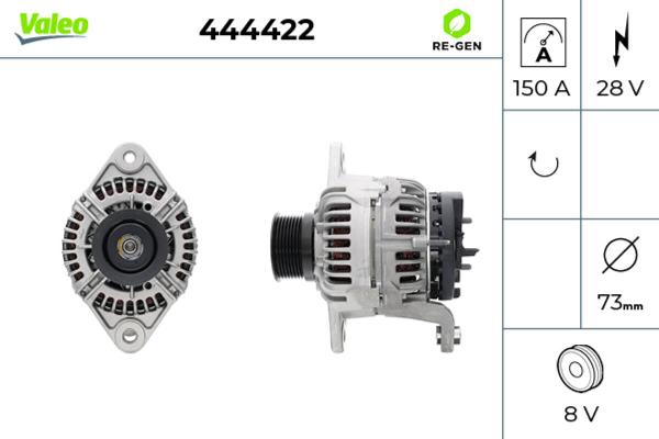 VALEO 444422 - Generator / Alternator aaoparts.ro