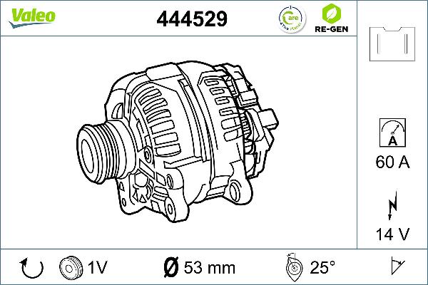 Valeo 444529 - Generator / Alternator aaoparts.ro