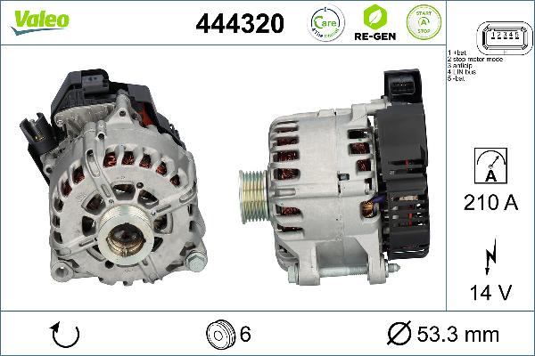 VALEO 444320 - Generator / Alternator aaoparts.ro