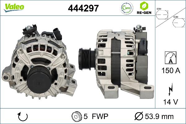 VALEO 444297 - Generator / Alternator aaoparts.ro