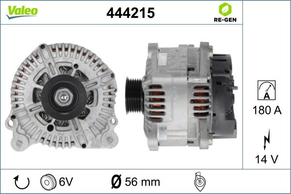 Valeo 444215 - Generator / Alternator aaoparts.ro