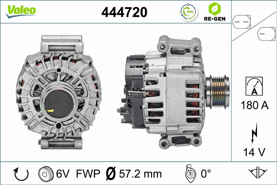 Valeo 444720 - Generator / Alternator aaoparts.ro