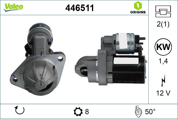 VALEO 446511 - Starter aaoparts.ro