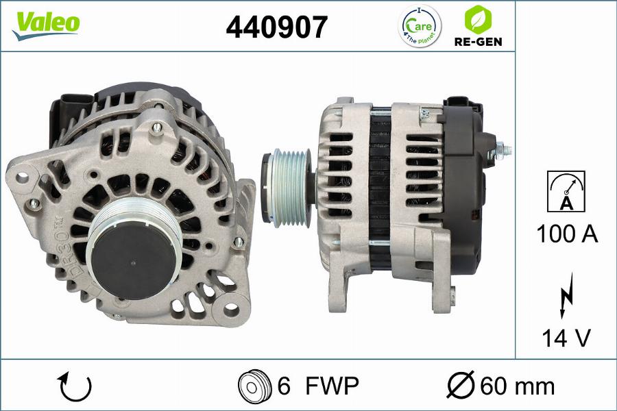 Valeo 440907 - Generator / Alternator aaoparts.ro