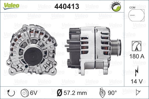 Valeo 440413 - Generator / Alternator aaoparts.ro