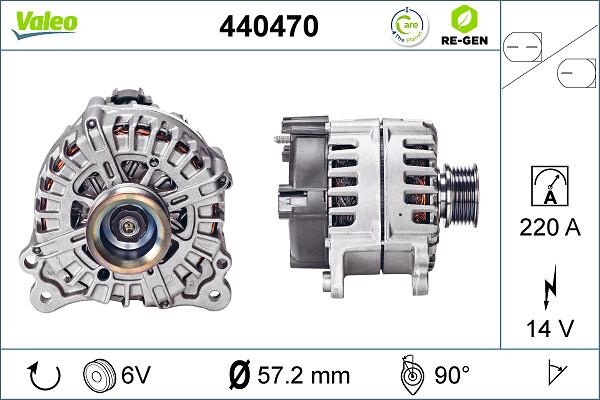 VALEO 440470 - Generator / Alternator aaoparts.ro