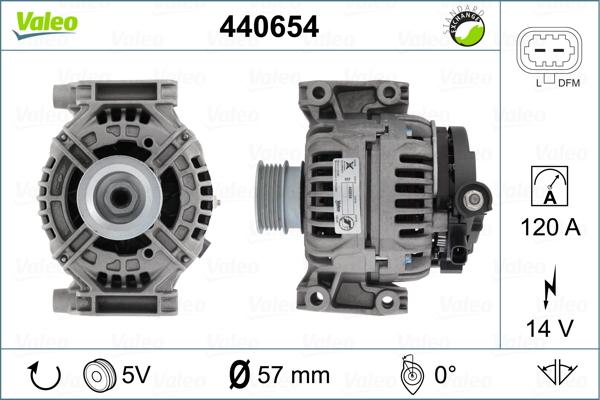 Valeo 440654 - Generator / Alternator aaoparts.ro