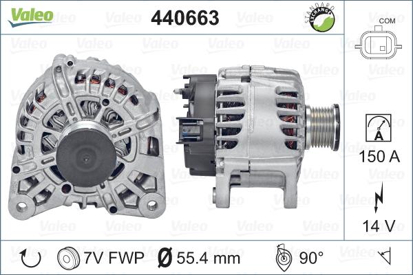 Valeo 440663 - Generator / Alternator aaoparts.ro