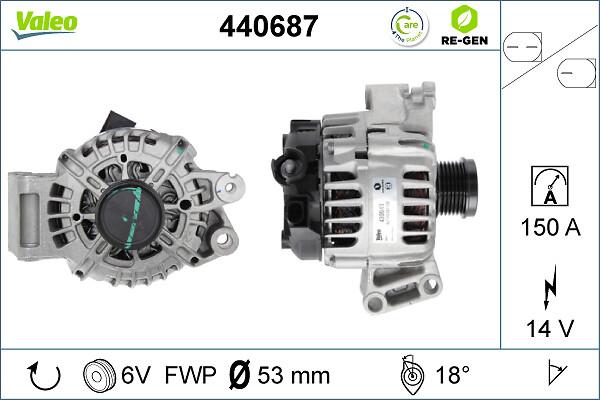 VALEO 440687 - Generator / Alternator aaoparts.ro