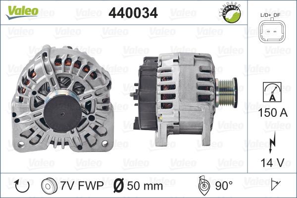 Valeo 440034 - Generator / Alternator aaoparts.ro