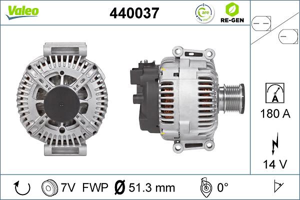 VALEO 440037 - Generator / Alternator aaoparts.ro