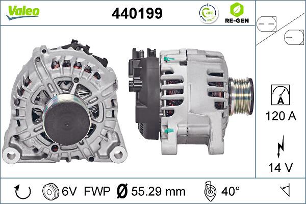 VALEO 440199 - Generator / Alternator aaoparts.ro