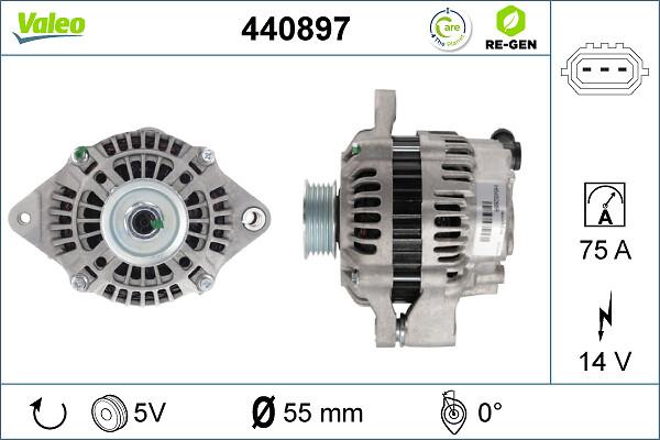 VALEO 440897 - Generator / Alternator aaoparts.ro