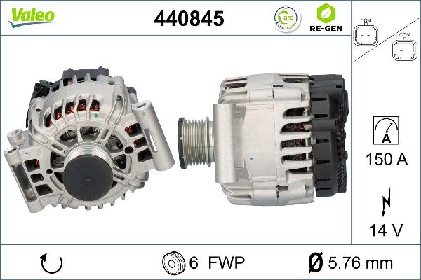 VALEO 440845 - Generator / Alternator aaoparts.ro