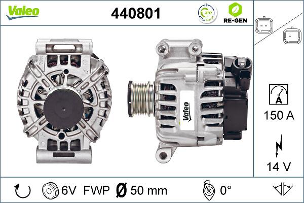 VALEO 440801 - Generator / Alternator aaoparts.ro