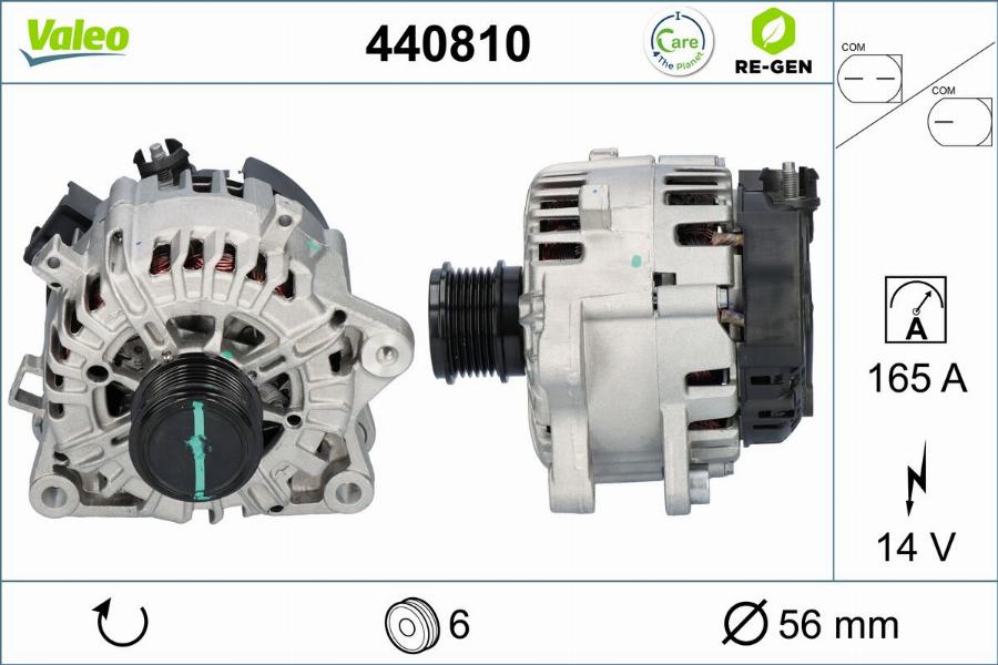 Valeo 440810 - Generator / Alternator aaoparts.ro