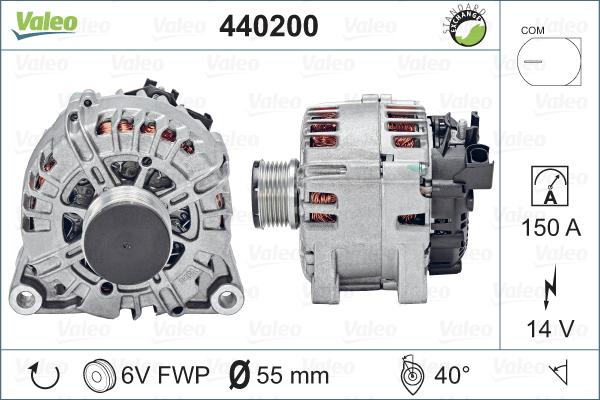 Valeo 440200 - Generator / Alternator aaoparts.ro