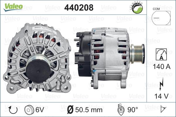 Valeo 440208 - Generator / Alternator aaoparts.ro