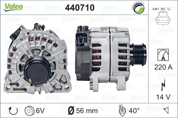 Valeo 440710 - Generator / Alternator aaoparts.ro