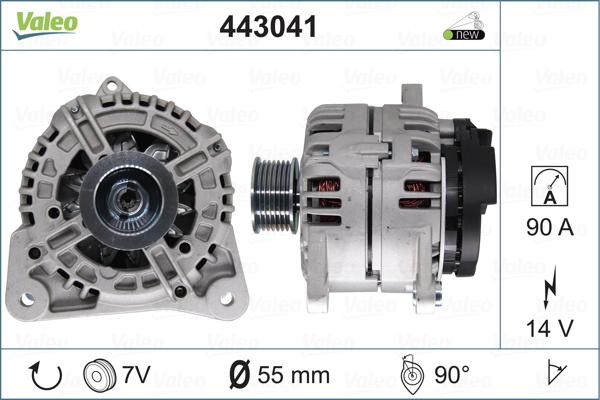 Valeo 443041 - Generator / Alternator aaoparts.ro