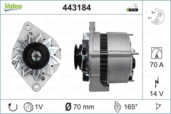 Valeo 443184 - Generator / Alternator aaoparts.ro