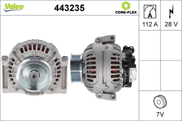 VALEO 443235 - Generator / Alternator aaoparts.ro